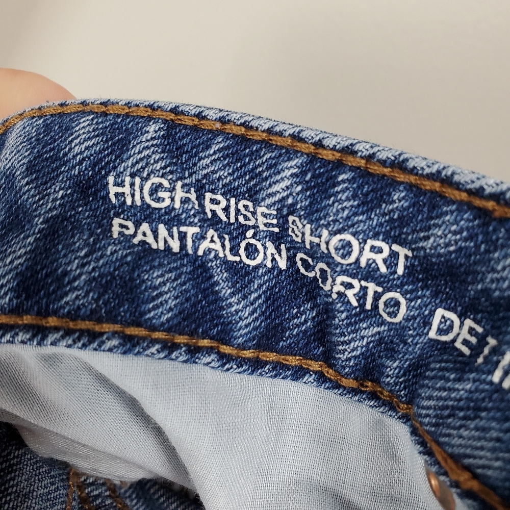 Wild Fable Size 4 Distressed Ripped High Rise Denim Short - Picture 7 of 11